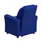 Flash Furniture Kids Recliner, 21-1/2" to 36-1/2" x 27", Upholstery Color: Blue, Weight Capacity: 90 lb. DG-ULT-KID-BLUE-GG - alternate 10